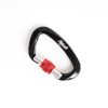 Alumínium karabiner 25KN fekete-piros