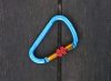 Alumínium karabiner 25KN kék-narancs-piros