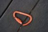 Alumínium karabiner 25KN narancs