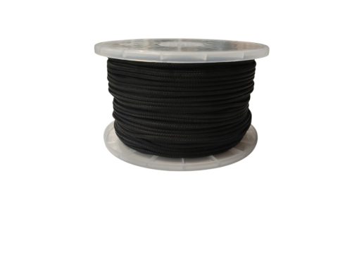 3mm fonatolt PP kötél - fekete (1 fm)