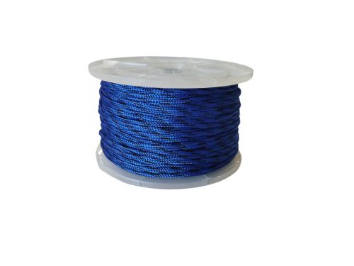 3mm fonatolt PP kötél - kék (1 fm)