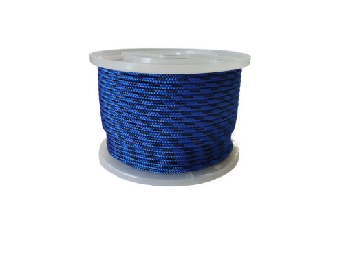 6mm fonatolt PP kötél - kék (1 fm)