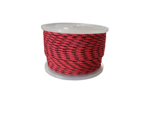 6mm fonatolt PP kötél - piros (1 fm)
