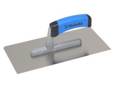 KUBALA - Rozsdamentes acél simító 270x130 mm, gömbölyített sarkak - kétomponensű nyél