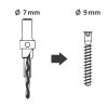 Fafúró süllyesztővel 7,0mm átmérő - 8mm szár