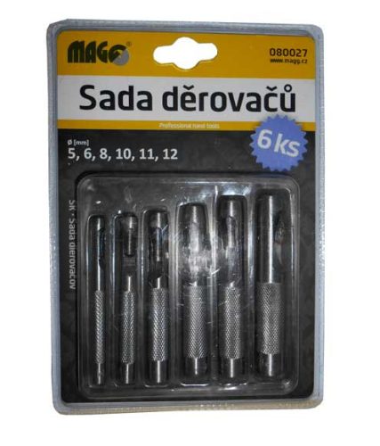Lyukasztó készlet - 5,6,8,10,11,12mm
