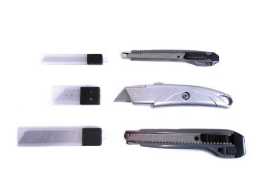 3 db-os autolock kés készlet + pót pengék - 3x10db