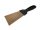 Rozsdamentes spatula 80mm, műanyag nyél