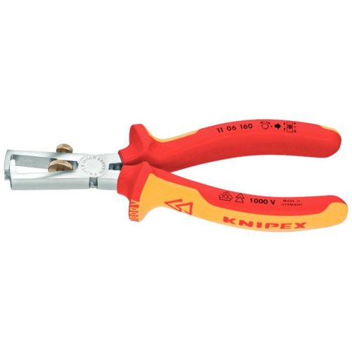 KNIPEX - Blankoló fogó 160mm krómozott fej, PVC bevonat 1000V-ig