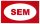 Znak "SEM" 80x40mm - samolepka