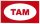 Znak "TAM" 80x40mm - samolepka