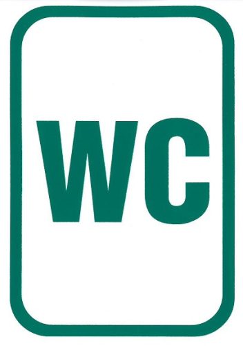 WC 105x150mm - matrica