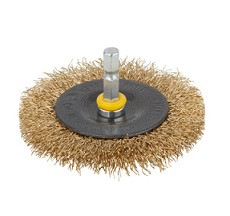 WOLFCRAFT - Sárgarézdrót tárcsakefe 75x10mm