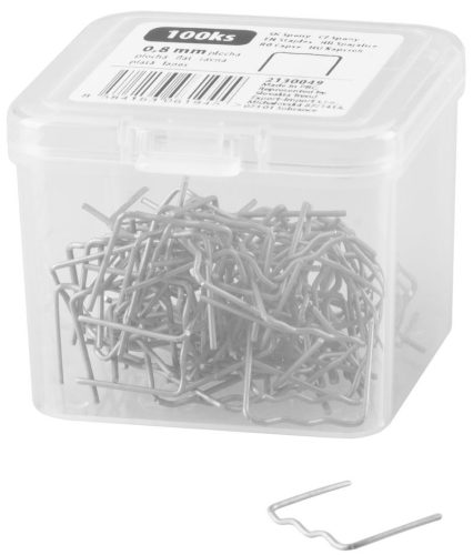 Strend Pro - Clip műanyag hegesztőpisztolyhoz, lapos gyapjú, 0,8 mm - 100 db