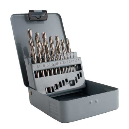 MAGG Profi - Fémfúró készlet HSS-G, köszörült, 19 db (1,0-10,0mm)