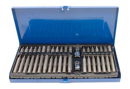 CrV bit készlet egy ón dobozban - 40 db