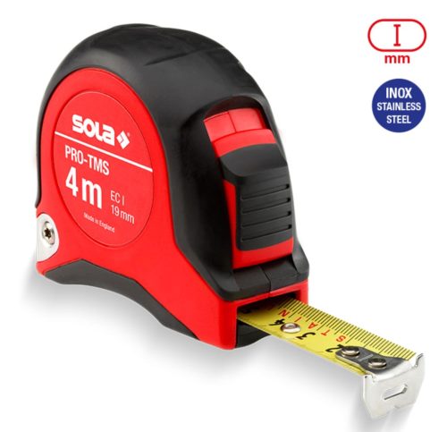 SOLA - PRO-TMS 4 - Zsebmérőszalagok 19mm/4m