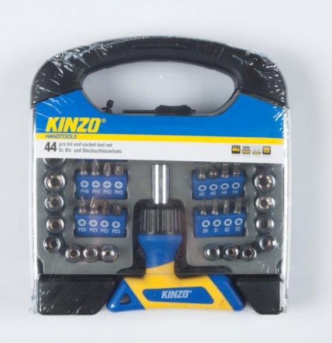 KINZO - bit- és fej készlet - 44 db