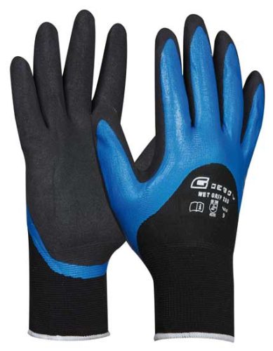 Munkavédelmi szerelő kesztyű WET GRIP 9-es méret