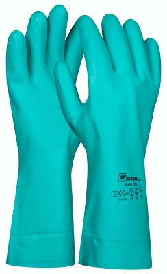 Gumi munkavédelmi kesztyű Green Tech, XL-es méret