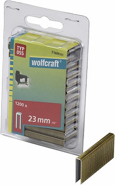 WOLFCRAFT - Keskeny tűzőkapcsok 5,95mm magasság 23mm, 1200db