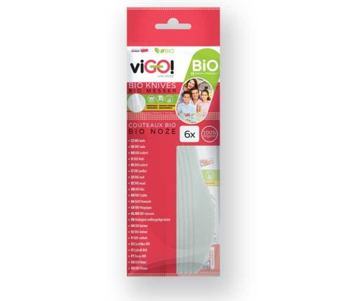 viGO! BIO cukornád kés, 6 db PLA tasakban