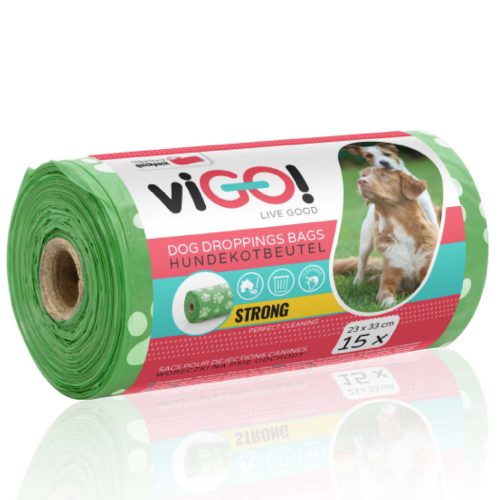 viGO! Kutyahulladék zsákok 15 db