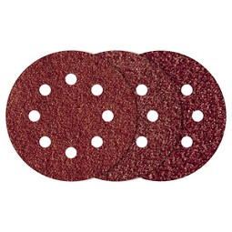 WOLFCRAFT - Tépőzáras csiszolólapkészlet fához/fémhez 125mm, 60,80,120, 15db