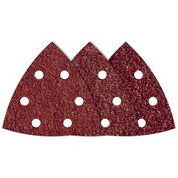 WOLFCRAFT - Tépőzáras csiszolólapkészlet fához/fémhez, 95mm, 60,80,120, 15db