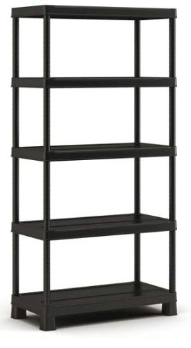 KETER - Polcos regál PLUS Tribac/5 - méretek: 90 x 45 x 182 cm