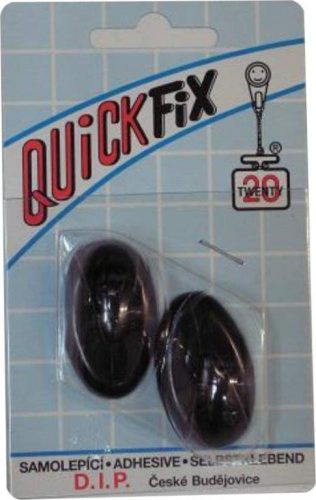 DIP - QUICKFIX öntapadós akasztó tip 1 - 2 db - fekete