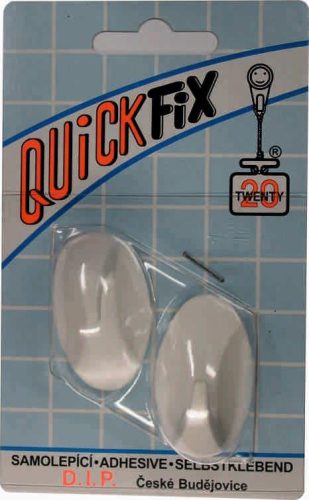 DIP - QUICKFIX öntapadós akasztó tip 2 - fehér - 2 db/csomag