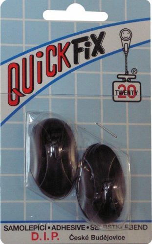 DIP - QUICKFIX öntapadós akasztó tip 2 - 2 db - fekete