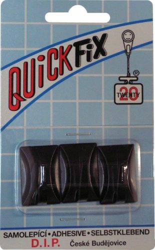 DIP - QUICKFIX öntapadós akasztó tip 4 - 3 db - fekete