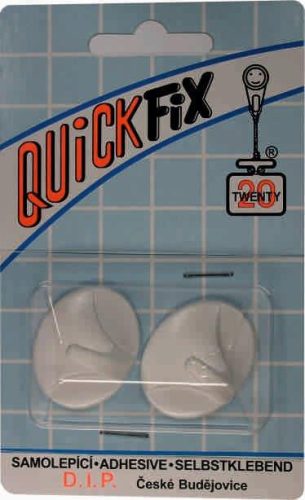 DIP - QUICKFIX öntapadós akasztó tip 6 - 2 db - fehér