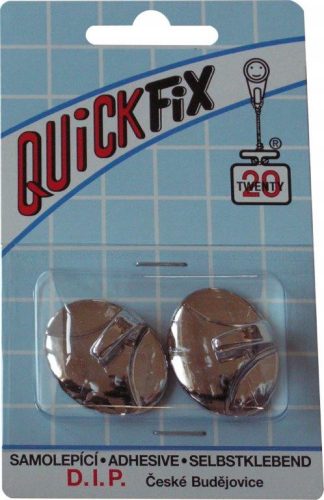 DIP - QUICKFIX öntapadós akasztó tip 6 - 2 db - ezüst