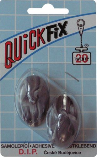 DIP - QUICKFIX öntapadós akasztó tip 1 - 2 db - fehér/fekete