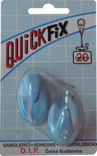 DIP - QUICKFIX öntapadós akasztó tip 1 - 2 db - fehér/kék