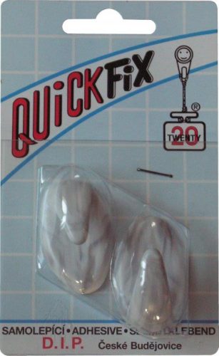 DIP - QUICKFIX öntapadós akasztó tip 1 - 2 db - fehér/szürke