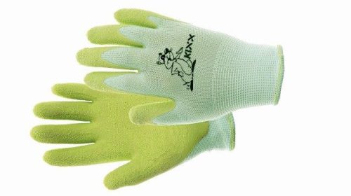 FUDGE kesztyű nylon, latex tenyér zöld 5