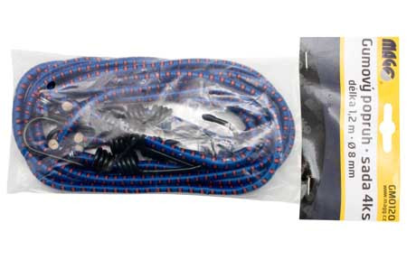 Gumipók szett 4 db, 1,2m hosszú, 8mm átmérő, kék