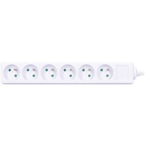 SOLIGHT - Többszörös hálózati aljzat, 6 aljzat