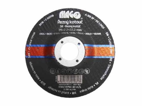 Vágókorong fémhez 115x2,2x22,2mm