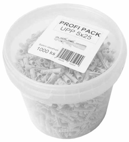Univerzális tipli UPP 5x25, 1000 db PROFI PACK