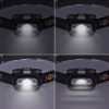 SOLIGHT - LED fejlámpa, 3W, piros fény, 3x AAA