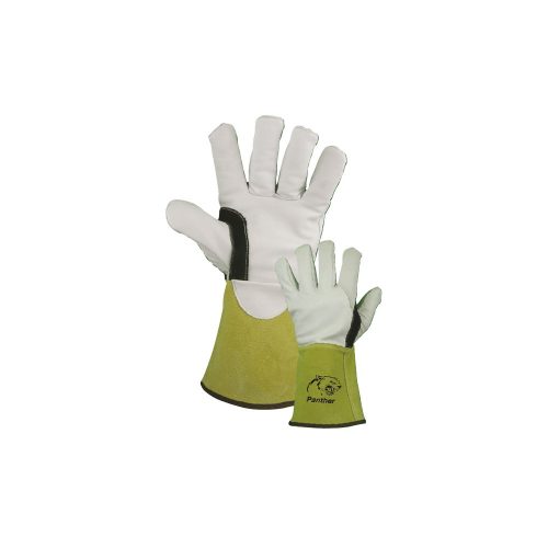Panther premium AWI kesztyu, erositett, barany-kecske-marhabor, sarga/feher/fekete (10 db/cs) P