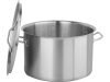 YATO GASTRO Fazék fedővel 32 liter 400 x 260 mm inox