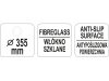 YATO GASTRO Kerek csúszásgátlós tálca 355 mm
