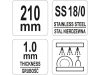 YATO GASTRO Inox szervírozófogó 220 mm
