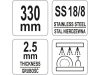 YATO GASTRO Inox spagetti kanál 330 mm